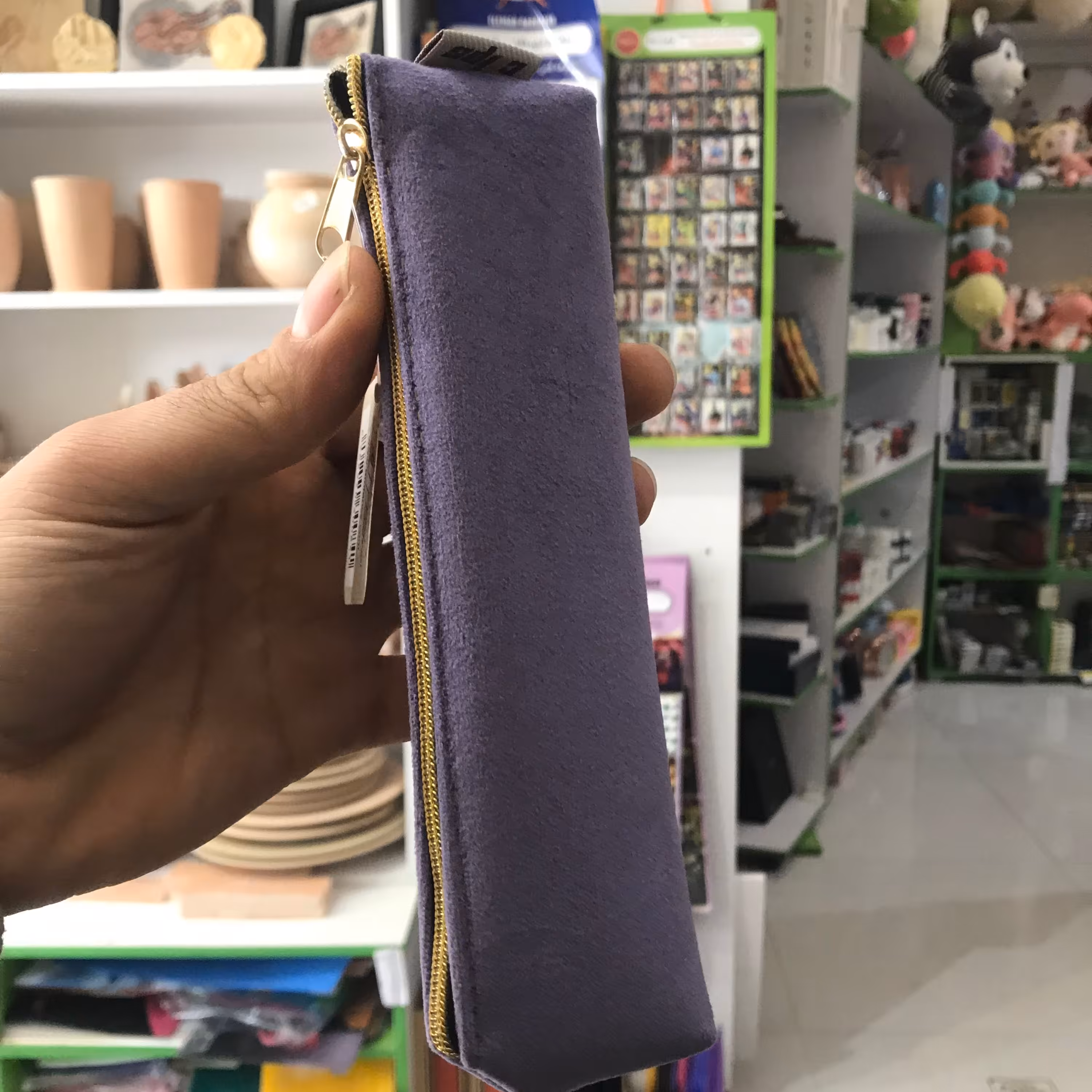 جامدادی سه گوش مخمل کلیپس