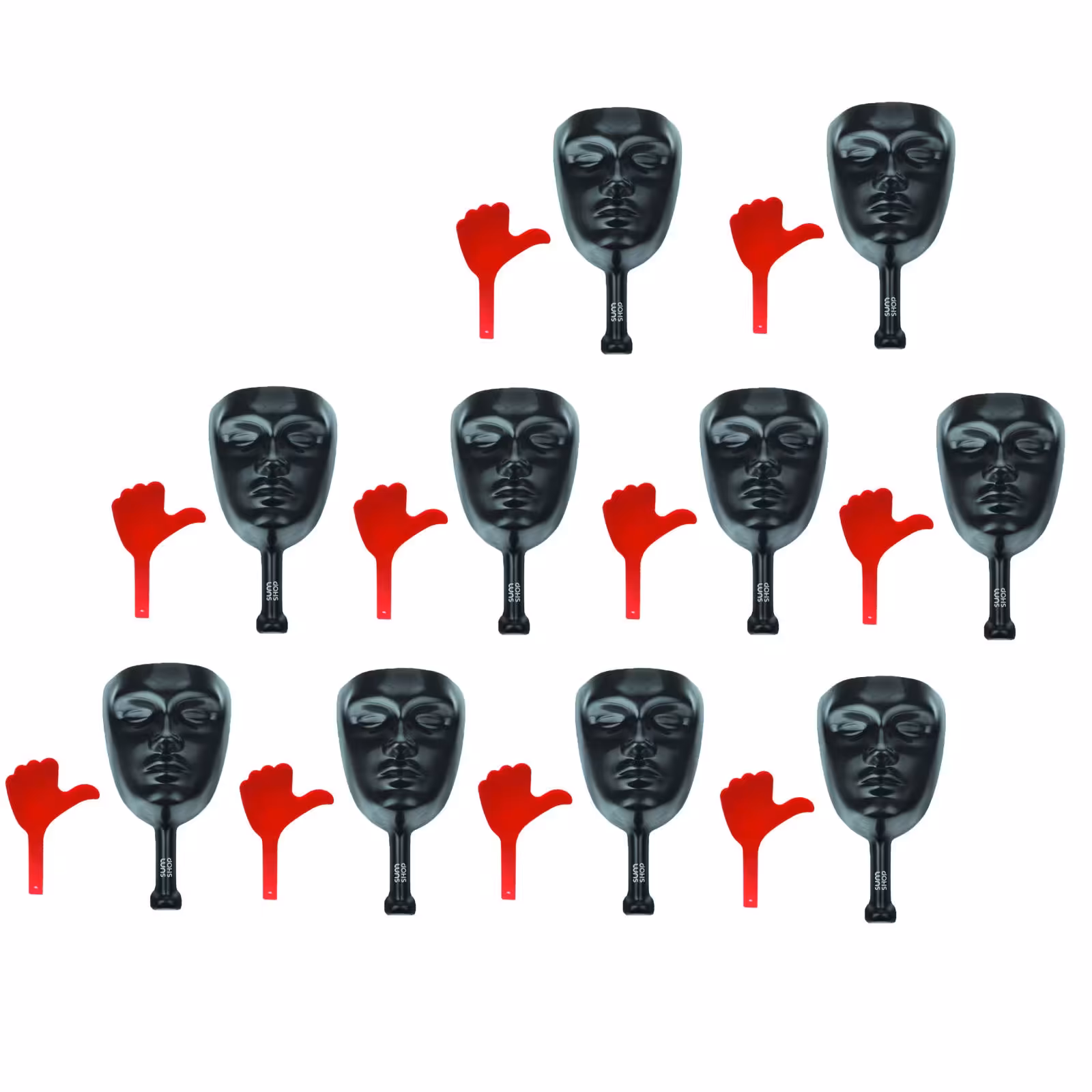 ماسک بازی گروهی مافیا به همراه علامت تایید و عدم تایید مجموعه 10 عددی