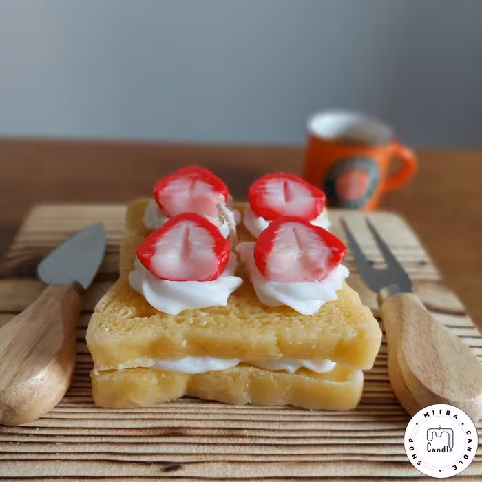 شمع تست توت فرنگی