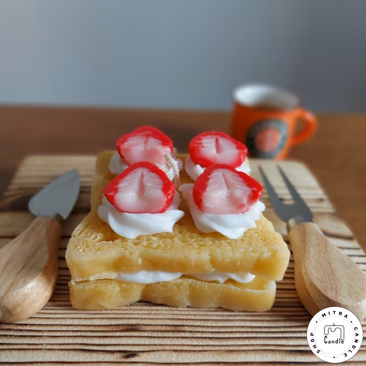 شمع تست توت فرنگی