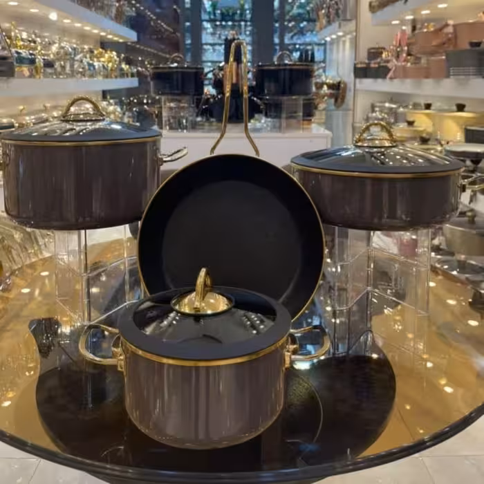 سرویس قابلمه7پارچه  لعابی بونرا