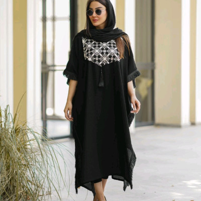 مانتو عبایی ریش ابریشم