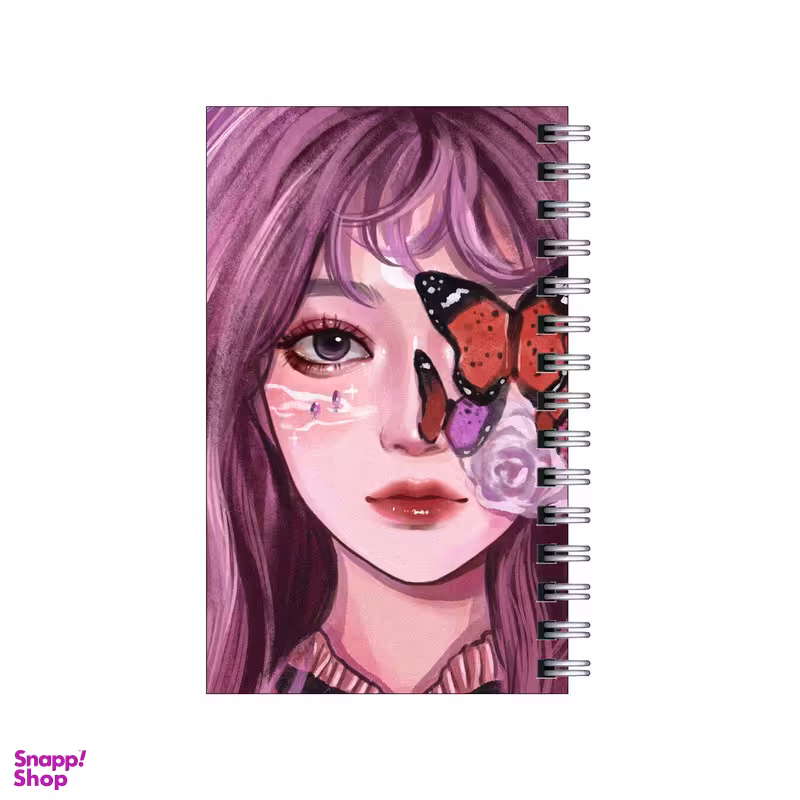 دفترچه یادداشت مدل to do list طرح دختر پروانه ای کد 2682478