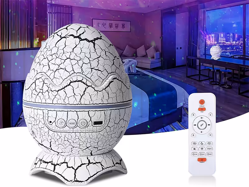 پروژکتور ستاره نور شب مدل تخم دایناسور Dinosaur Egg Galaxy Projector Starry Night Light