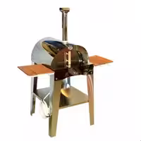 فر پیتزا تنور پیتزا ایتالیایی هیزمی و گازی تمام استیل برند کوکینگ فلیم