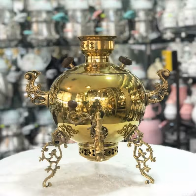 سماور ذغالی پایه سلطنتی زرد
6لیتر
یک