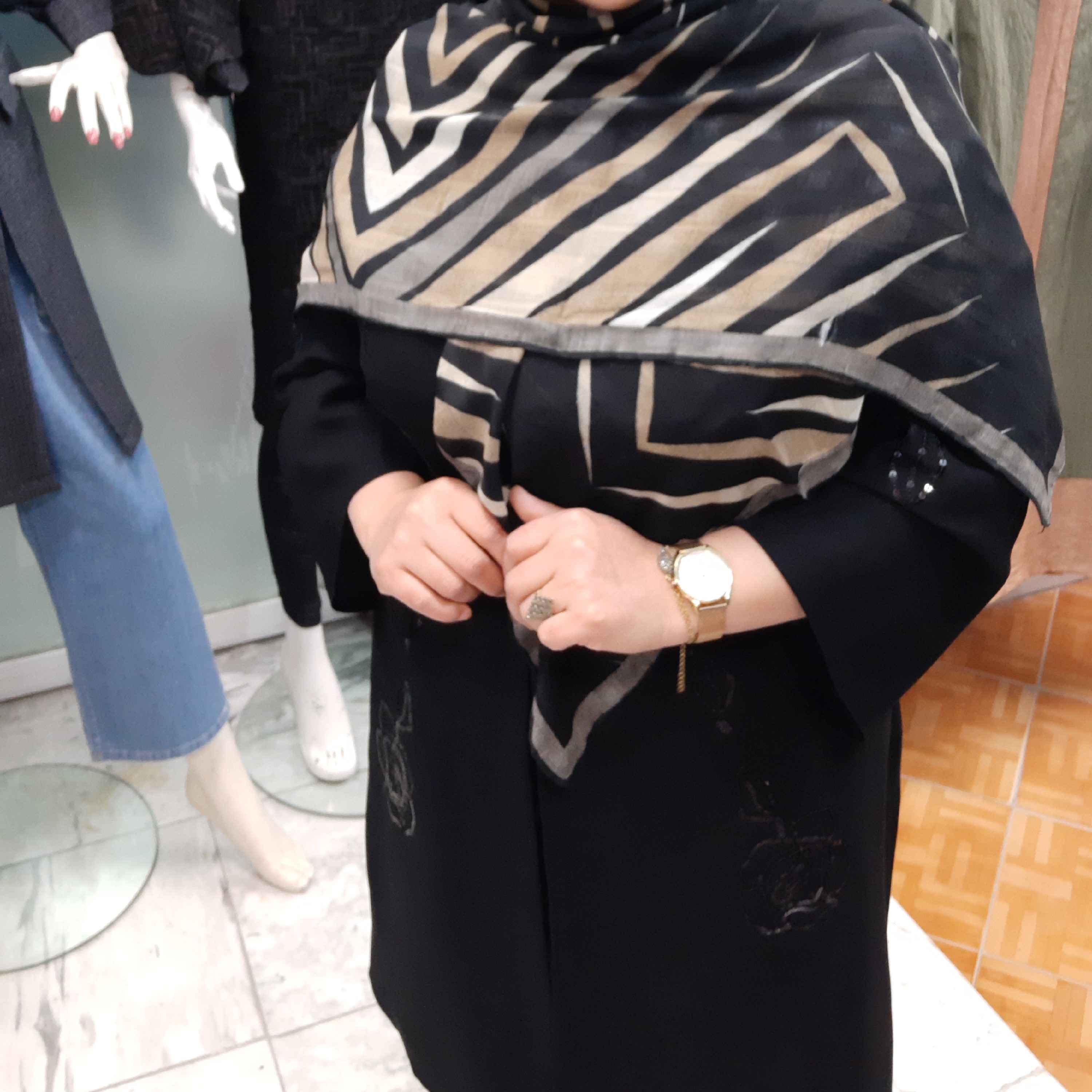 روسری ارگانزا طرحدار