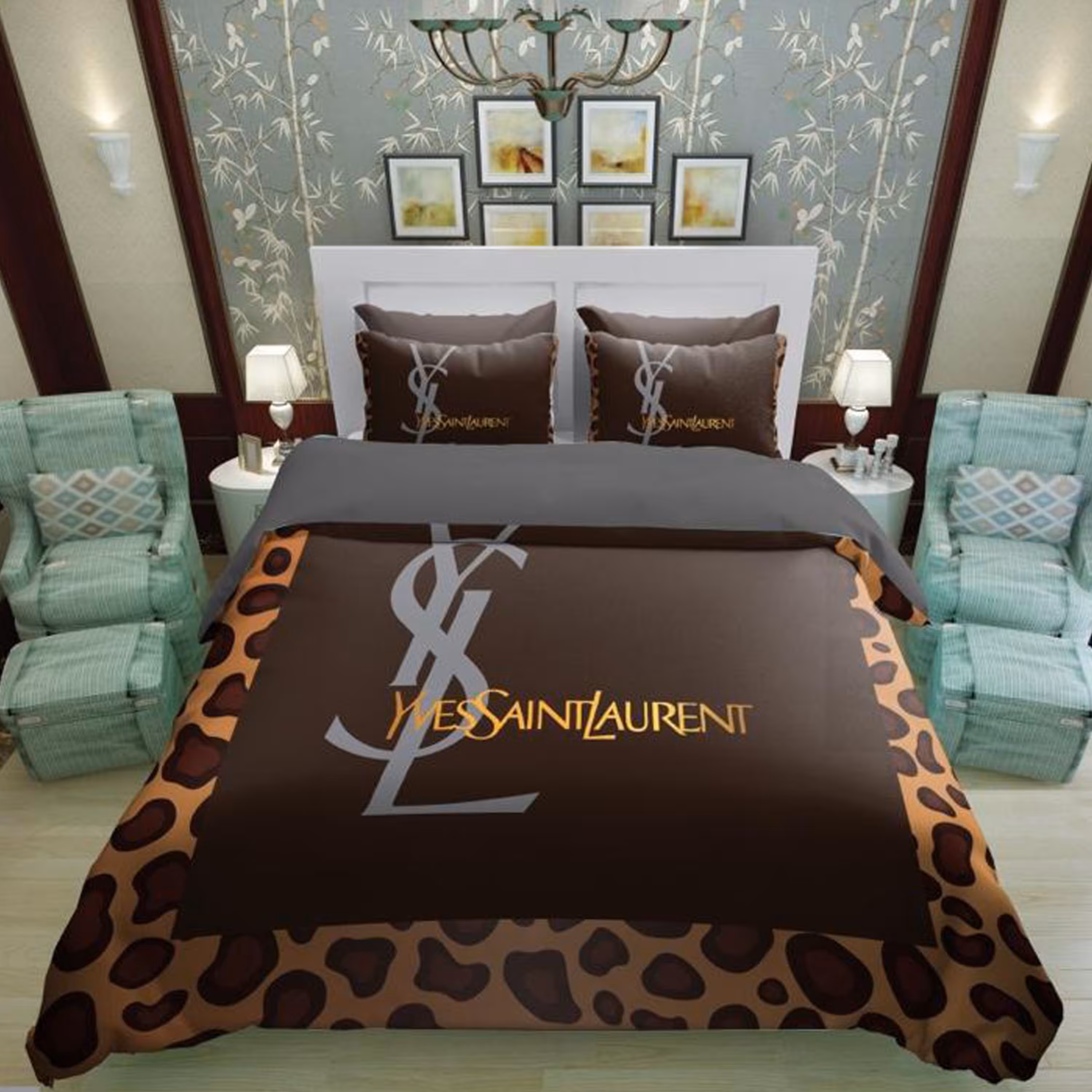 سرویس روتختی 2 نفره تنسل چاپی برندترک لند(Turk Land) rs 74