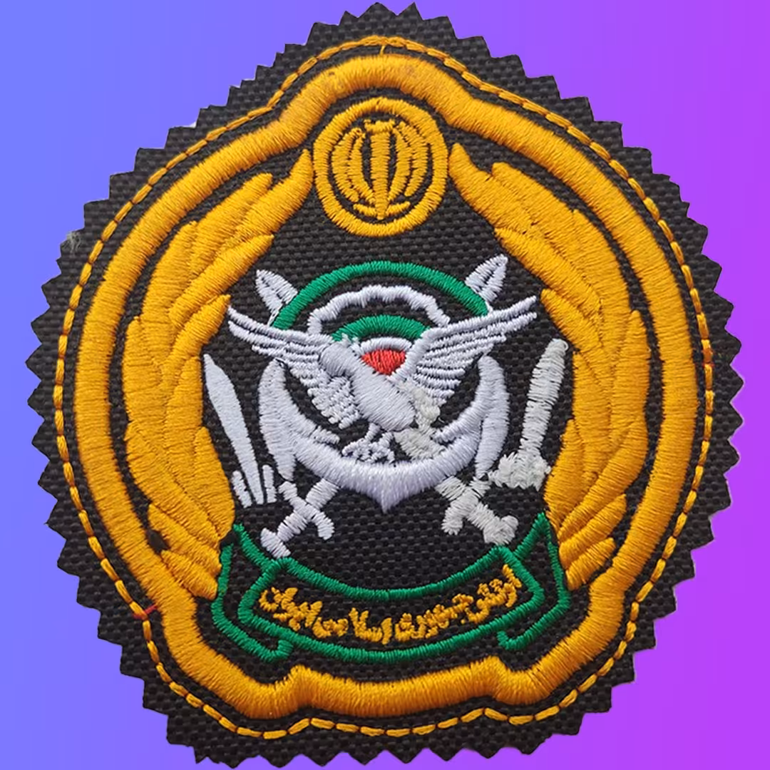 آرم کلاه ارتش برجسته پفکی