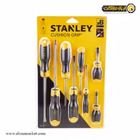 ست پیچ گوشتی دوسو و چهارسو استنلی 8 عددی مدل 011-65-0