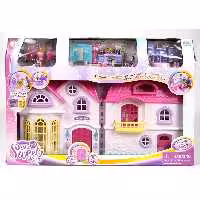 اسباب بازی خانه عروسک موزیکال با لوازم بزرگ کد 16428