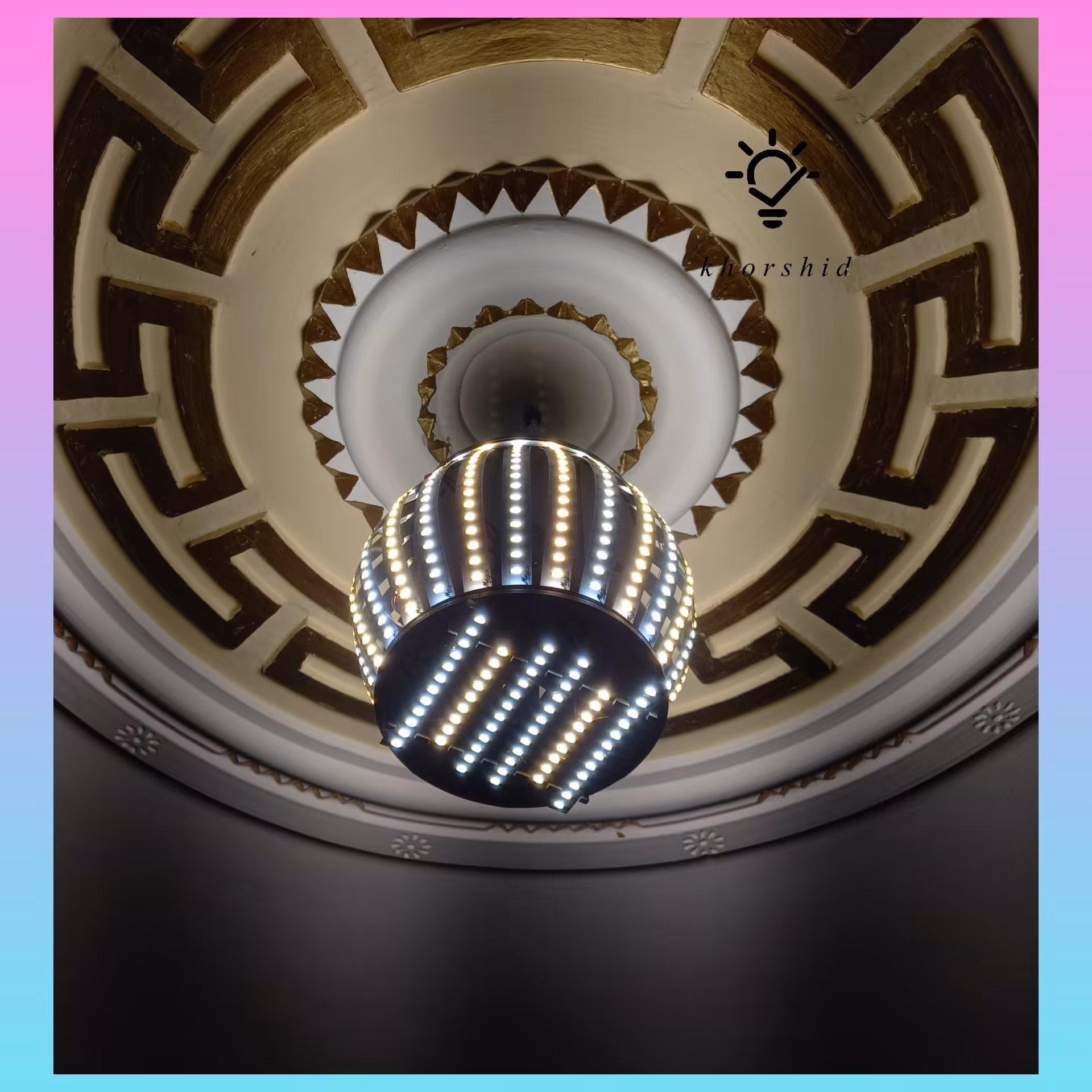 لامپ ال ای دی طرح توپی دو رنگ 