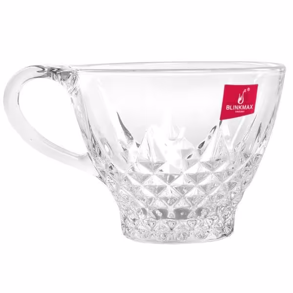 فنجان مدل 64-2 دیاموند برند بلینک مکس بسته شش عددی شفاف بی رنگ