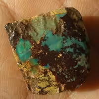 اسلایس سنگ راف فیروزه اصل نیشابور 100 در 100 طبیعی خاص شاهکار خلقت زیبا دیدنی