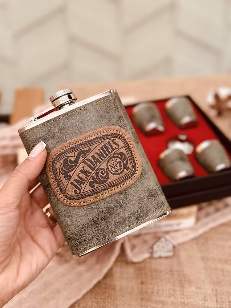 قمقمه کتابی شات دار JACKDANIELS کد001221