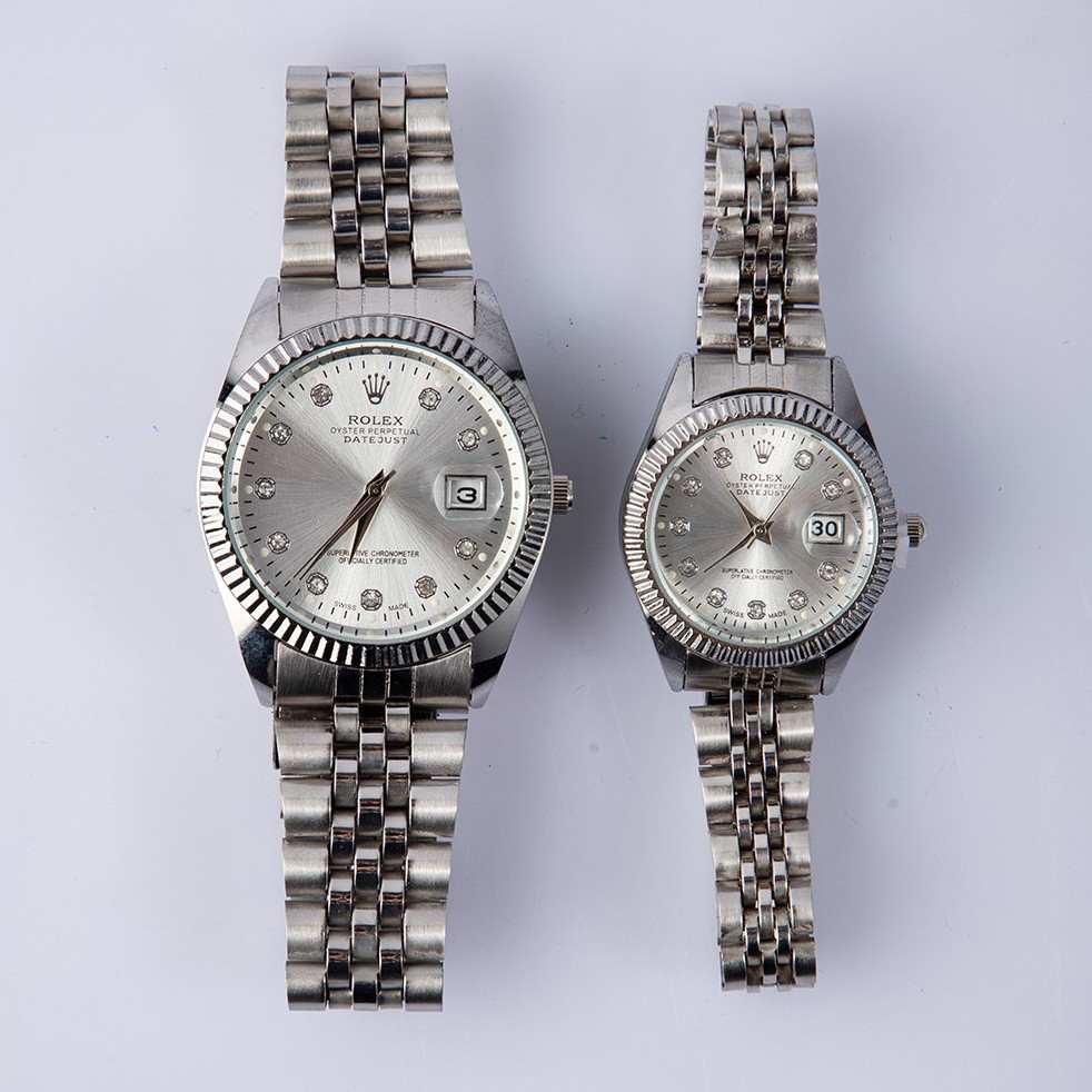 ساعت ست زنانه مردانه رولکس دیت جاست 

دارای روز شمار 
قفل کلیپسی
صفحه نگین دار
موتورکوارتز