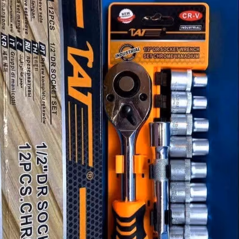 مجموعه 12 عددی بکس و دسته جغجغه و رابط سفید سنگین تات 