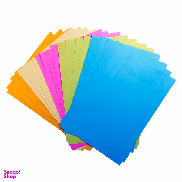 کاغذ رنگی A4 کپی مکس مدل S001 بسته 20 عددی