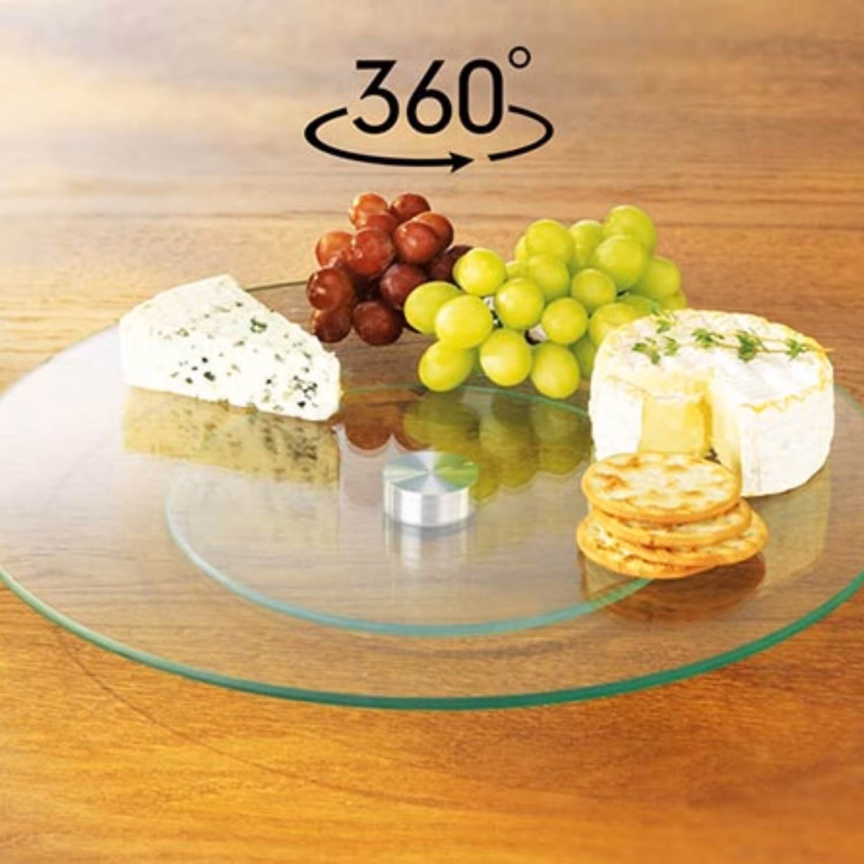 سینی شیشه ای گردان