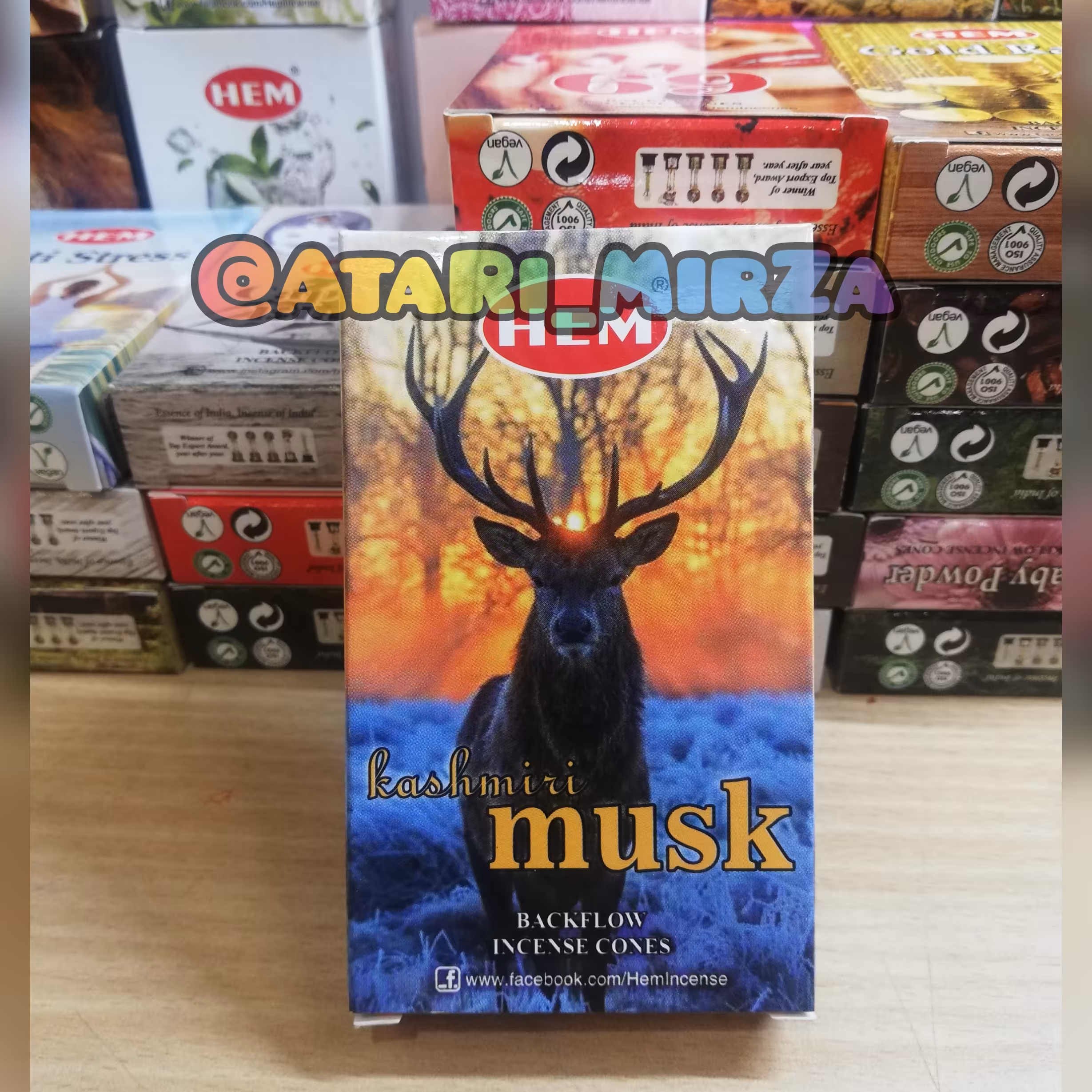 عود آبشاری هم رایحه مشک  بسته 10 عددی. musk