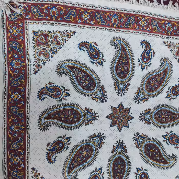 عمده فروشی سفره قلم کاری 1در 1 طرح پته جقه