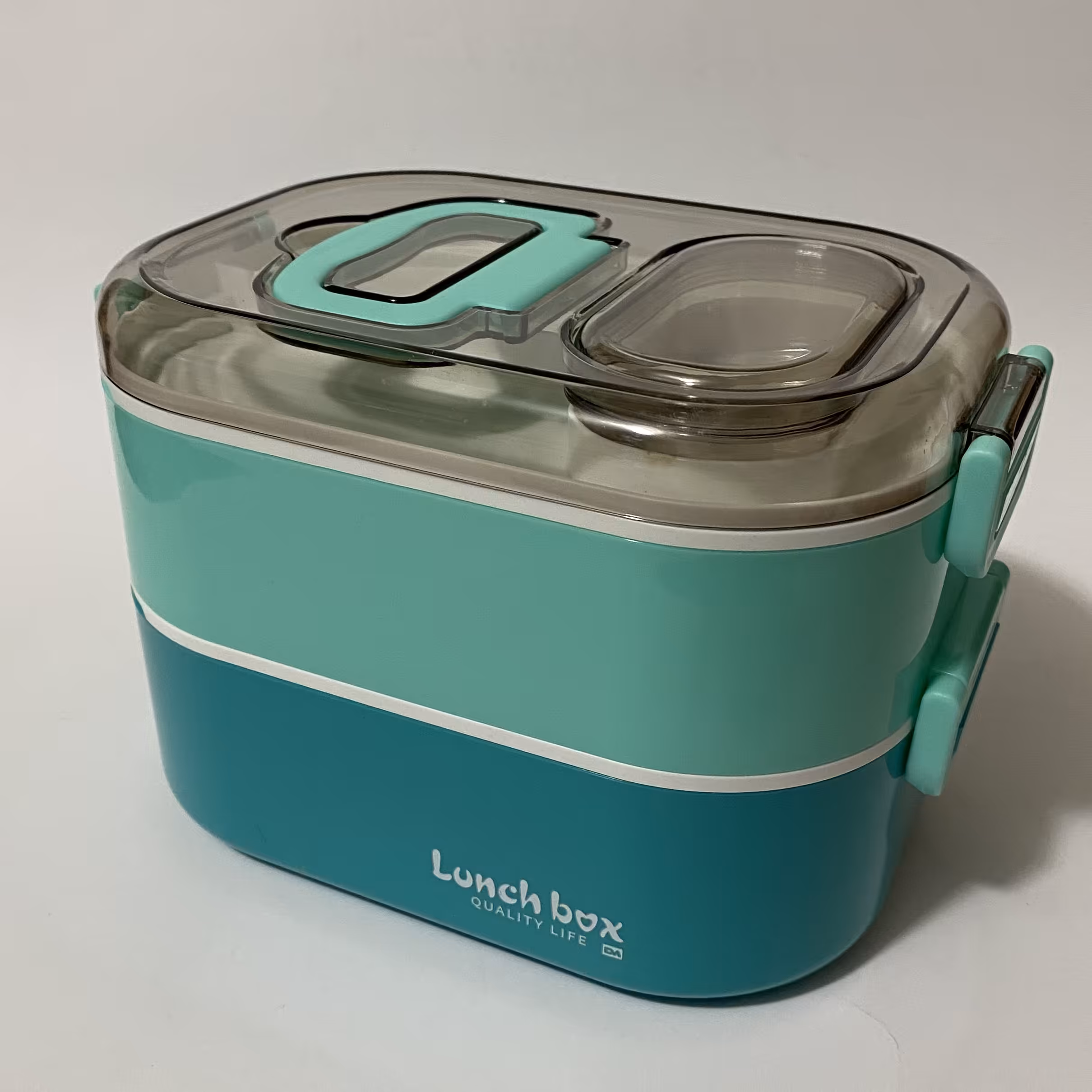 ظرف غذا مدل دو طبقه کد 62850 رنگ سبز،لانچ باکس