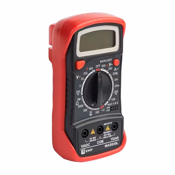 مولتی متر 600 ولتی دیجیتال ای کا اف مدل MAS830L