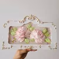 جاکلیدی زیبا 20 در 30 بسیار با کیفیت با گلهای برجسته