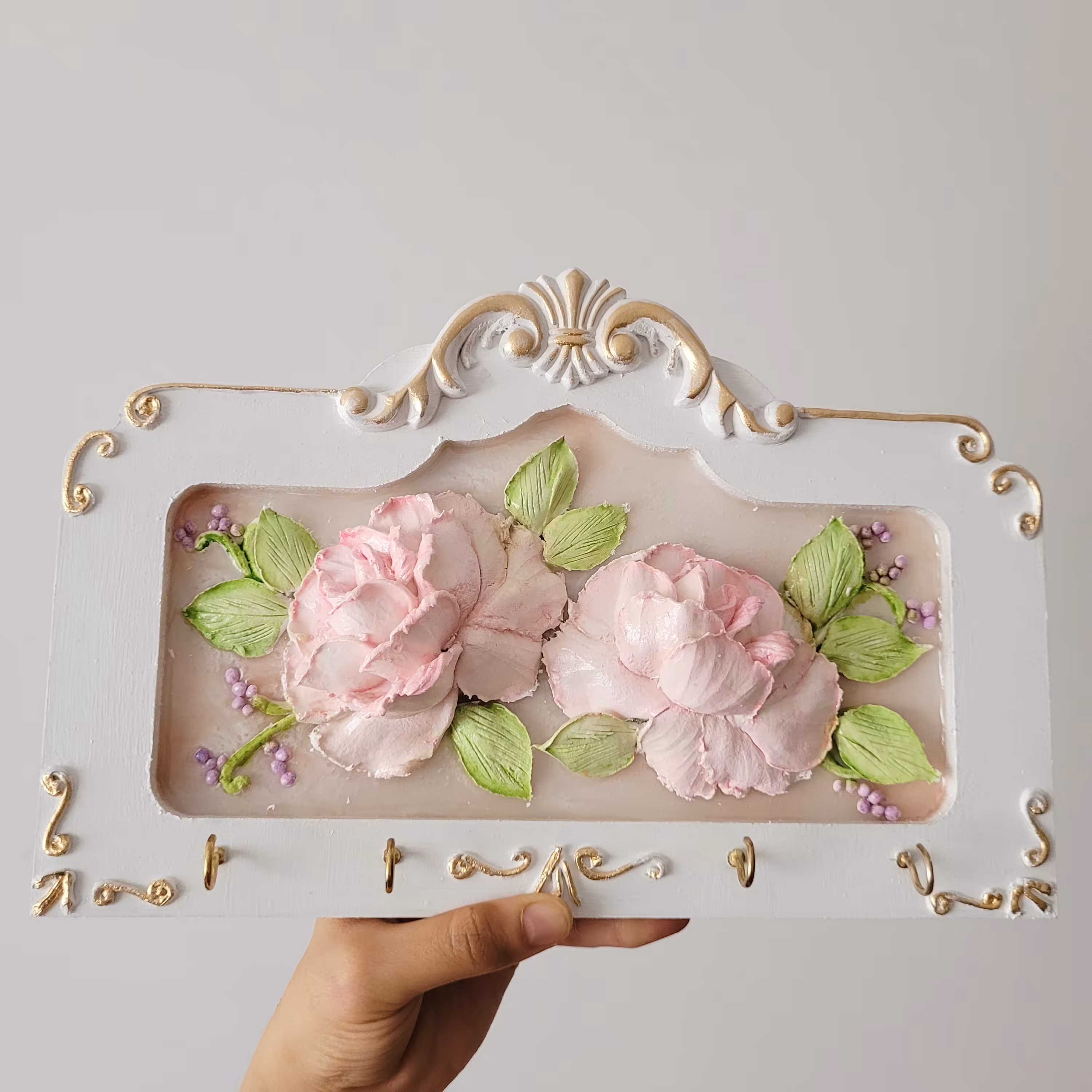 جاکلیدی زیبا 20 در 30 بسیار با کیفیت با گلهای برجسته