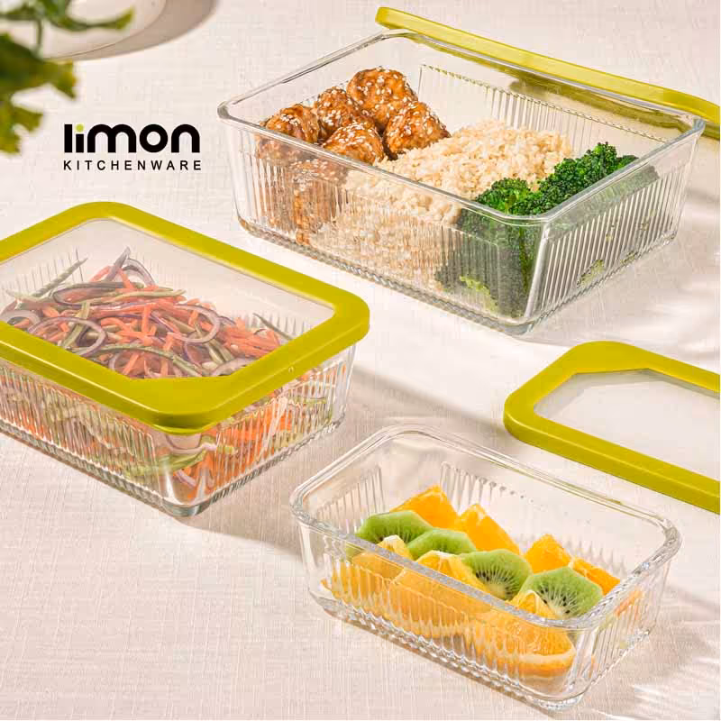 ظرف شیشه ای لیمون 450 میلی لیتر 2099