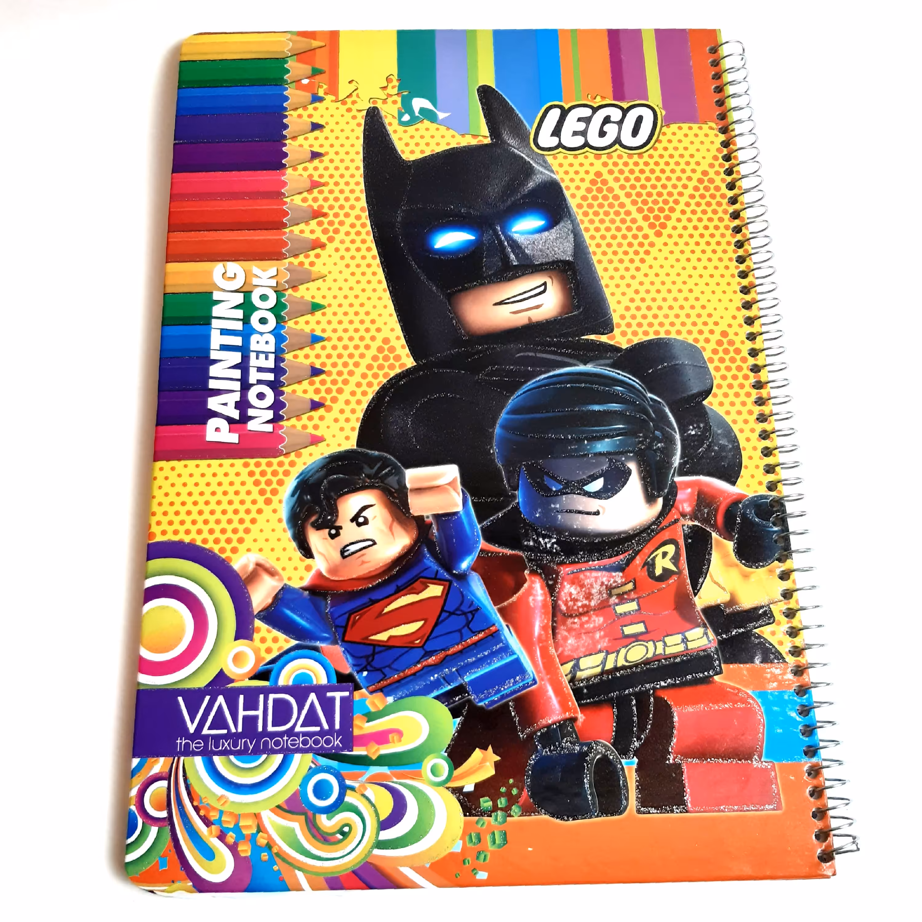 دفتر نقاشی سلفونی جلد سخت رحلی فانتزی پشت وایت برد فنر تک اکلیلی