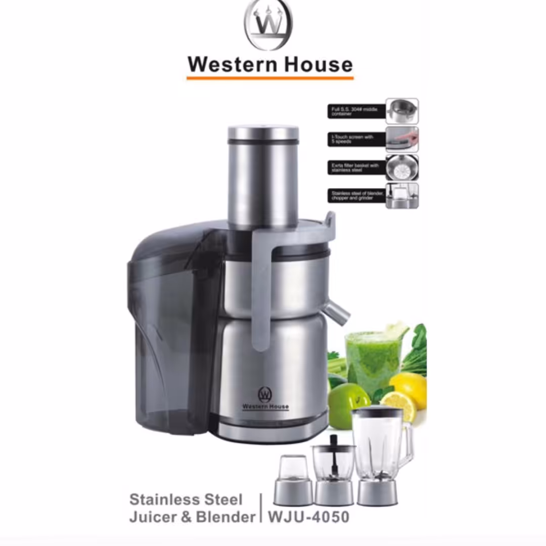 آبمیوه گیری چهار کاره لمسی دیجیتالی  1200 وات وسترن هاوس مدل 4050