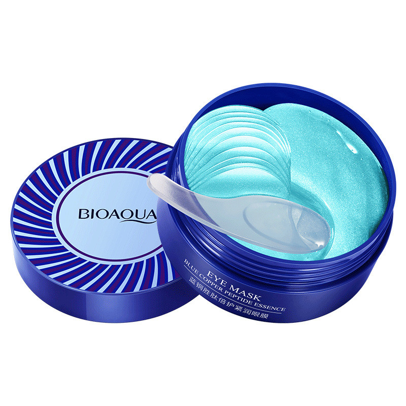 ماسک زیر چشم بایو آکوا مدل Blue copper peptide essence حجم 80 میلی لیتر بسته 12 عددی