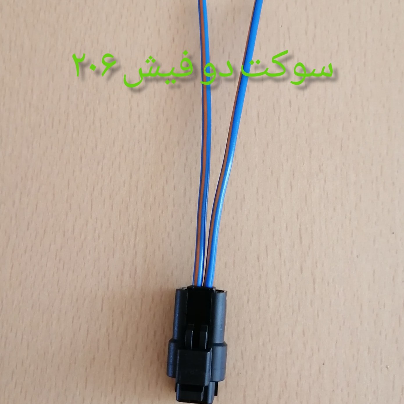 سوکت دو فیش 206 با سیم 2.5 خودرویی (بسته ده عددی)
