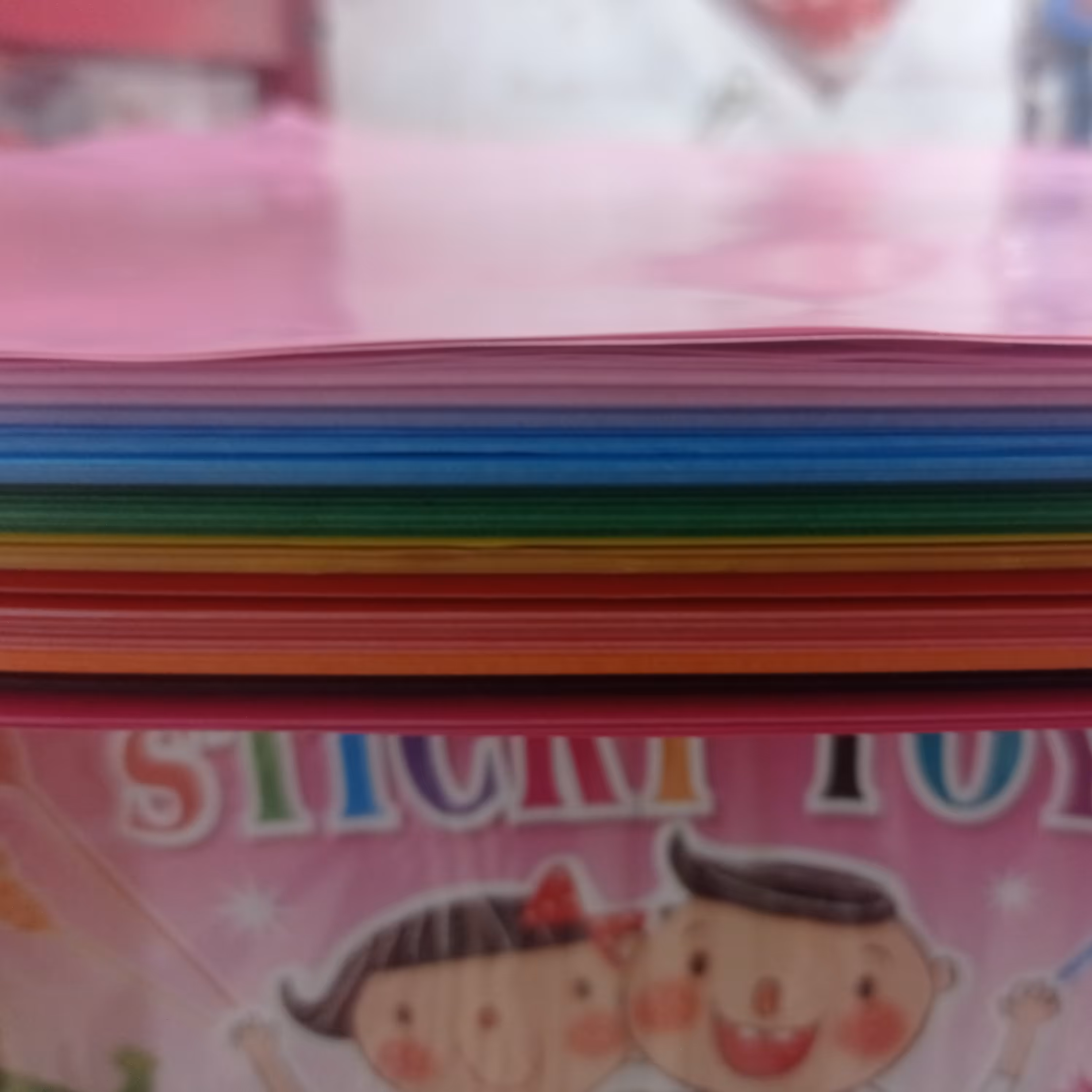 کاغذ رنگی بسته 10عددی 