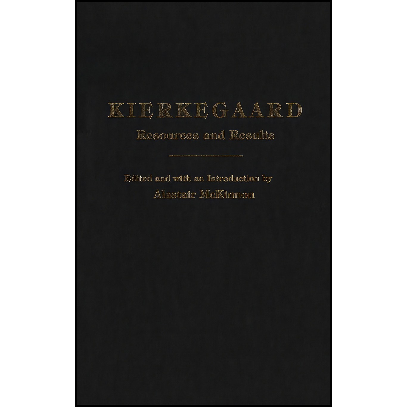 کتاب زبان اصلی Kierkegaard اثر Alastair McKinnon