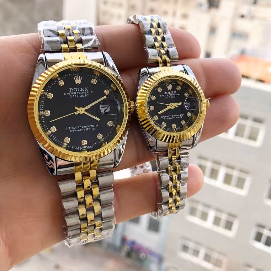 ست ساعت رولکس جفتی با جعبه و ارسال 