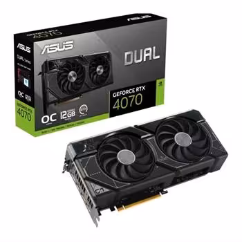 کارت گرافیک  ایسوس مدل Dual GeForce RTX 4070 OC Edition 12GB GDDR6X حافظه 12 گیگابایت