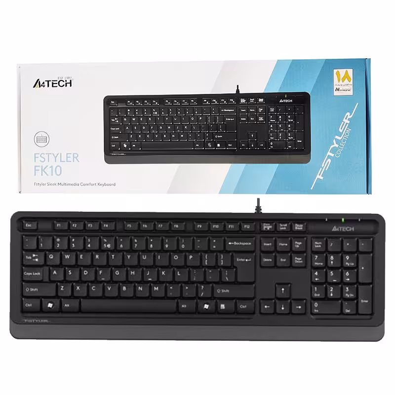 کیبورد سیمی ایفورتک اف استایلر A4TECH FSTYLER FK-10