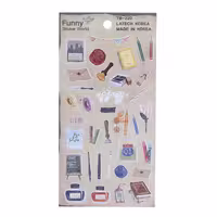 برچسب (استیکر) فانتزی کد TB-220 طرح ابزار هنری FUNNY