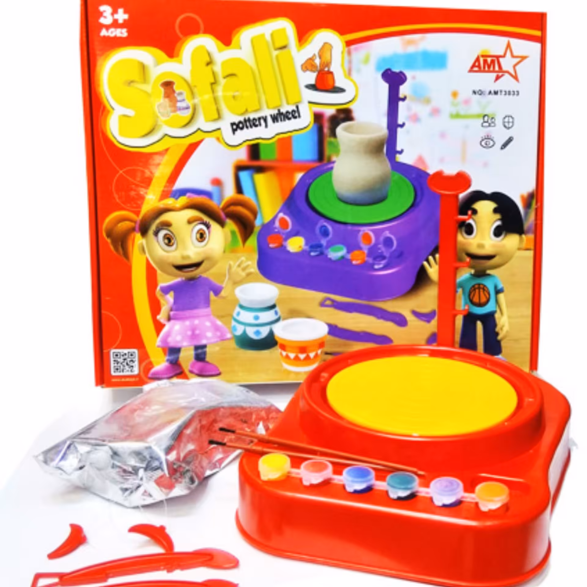 دستگاه سفالگری اسباب بازی مهارتی آموزشی کودک 