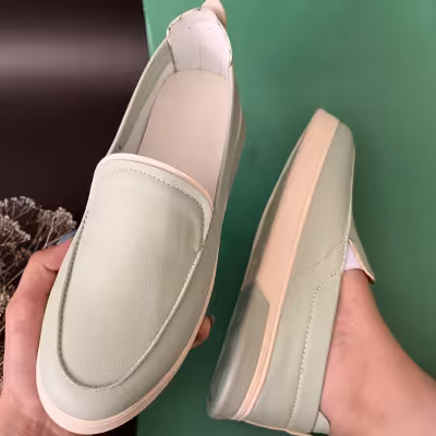 کفش کالج تخت زنانه دخترانه مدل ونوس رنگ سبز سایزبندی 37 تا 40