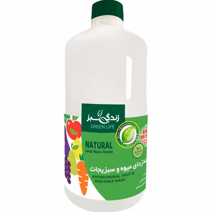 گندزدای میوه و سبزیجات زندگی سبز مدل نوژا - حجم 2500 میلی لیتر