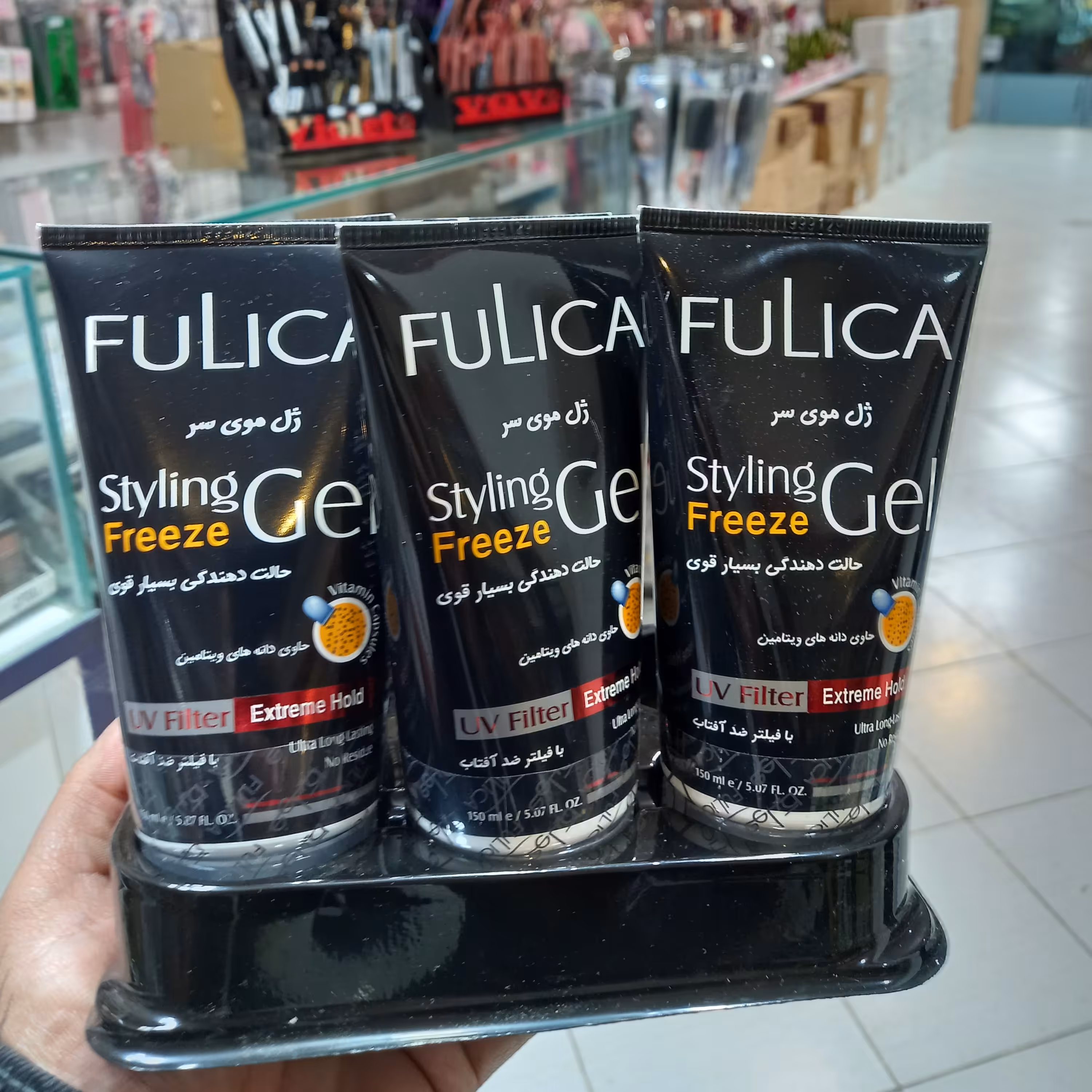 ژل مو فولیکا حالت دهندگی بسیار قوی 150میل