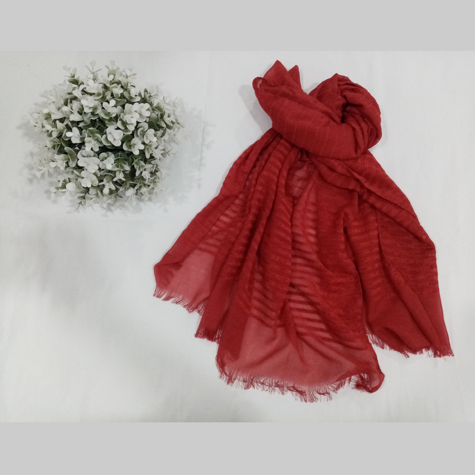 شال نخی حاشیه مخمل کد 5