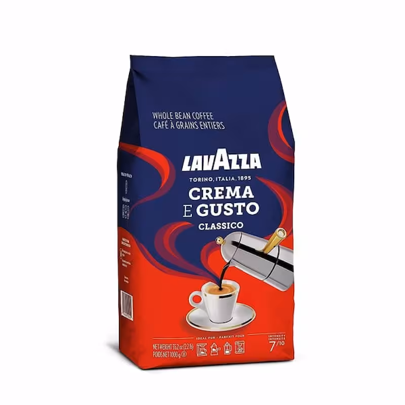 قهوه لاوازا کرم گوستو 1000 گرمی crema e gusto