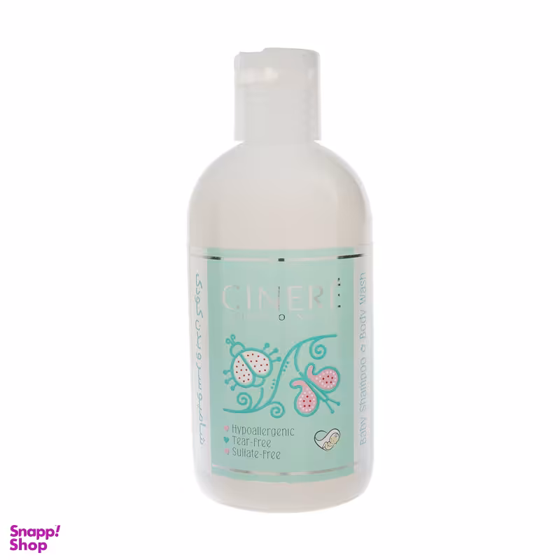 شامپو مو و بدن نوزاد سینره مدل Aloevera حجم 250 میلی لیتر
