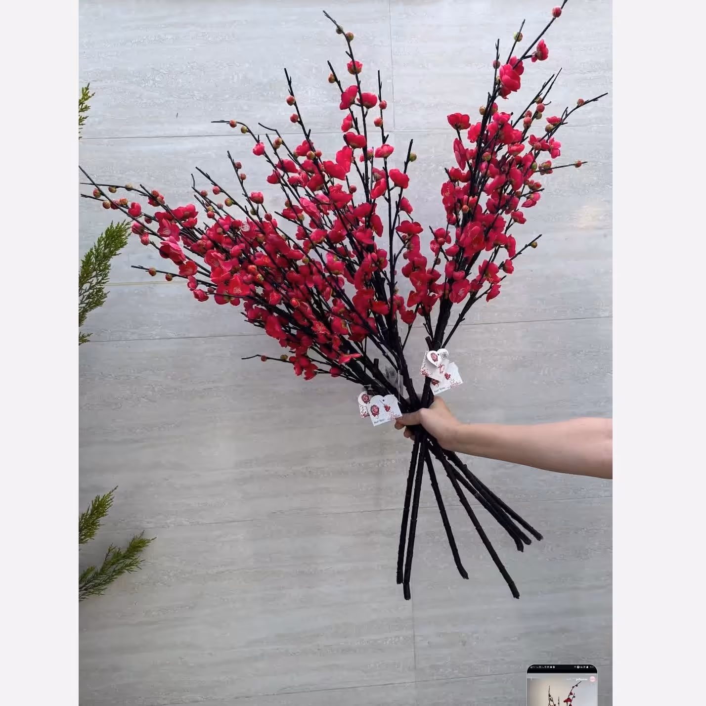 گل مصنوعی مدل شاخه شکوفه به وارداتی 