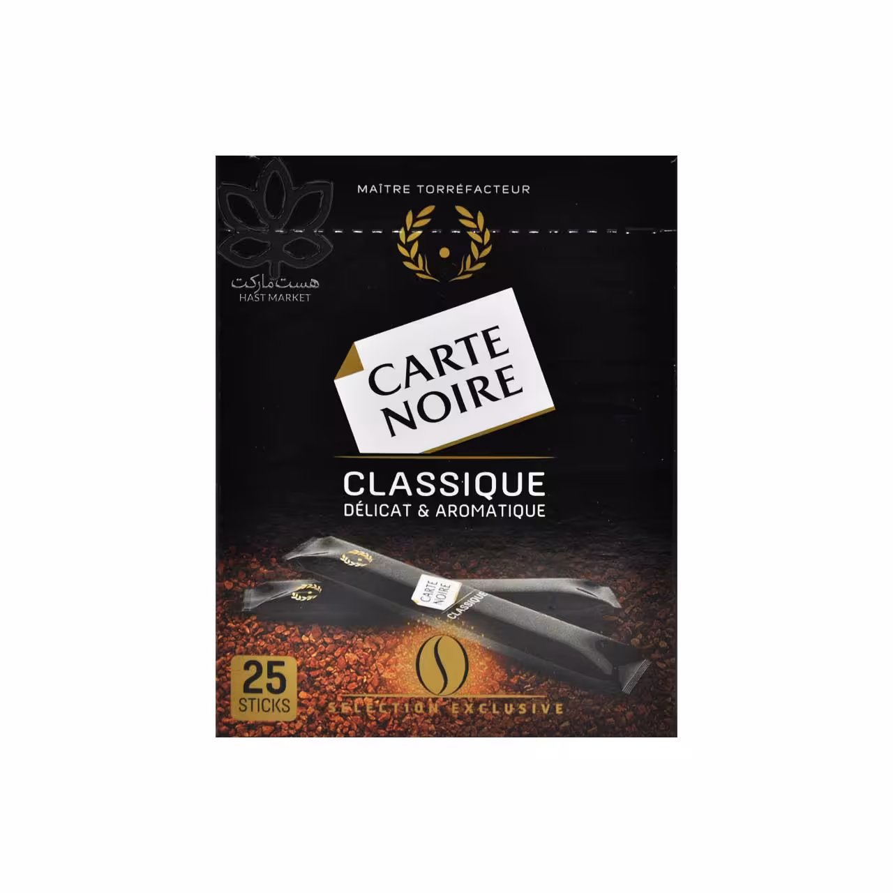 قهوه فوری کلاسیک 25 عدد کارته نوآ ( کارته نویر ) - carte noire