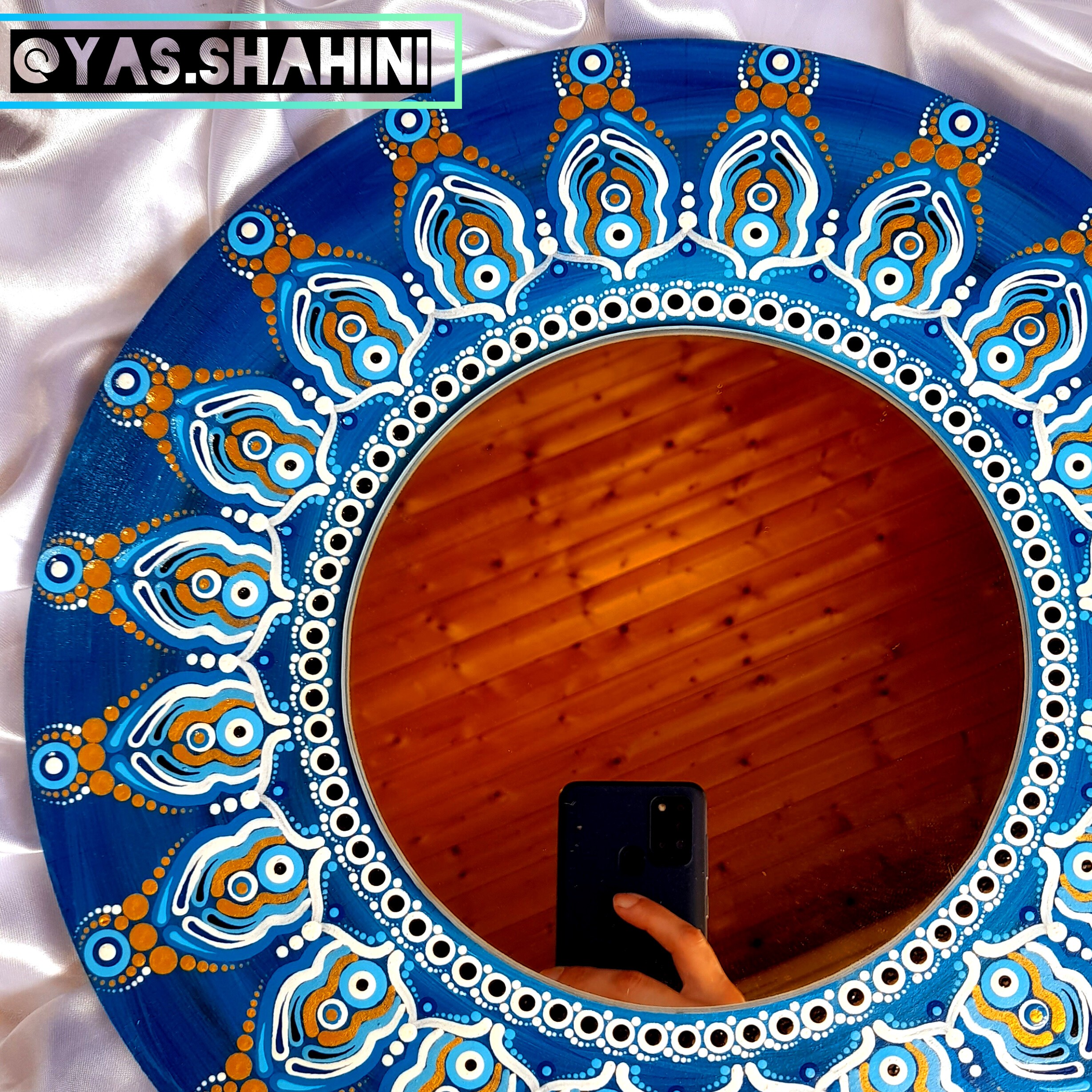 آینه دکوری 35 سانتی کار دست